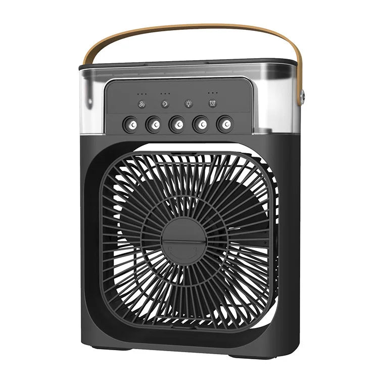 Summer Multifunctional Desktop Fan Air Humidifier Five-hole Spray Fan 3 In 1 Silent Air Cooler Portable Practical Cooling Fan